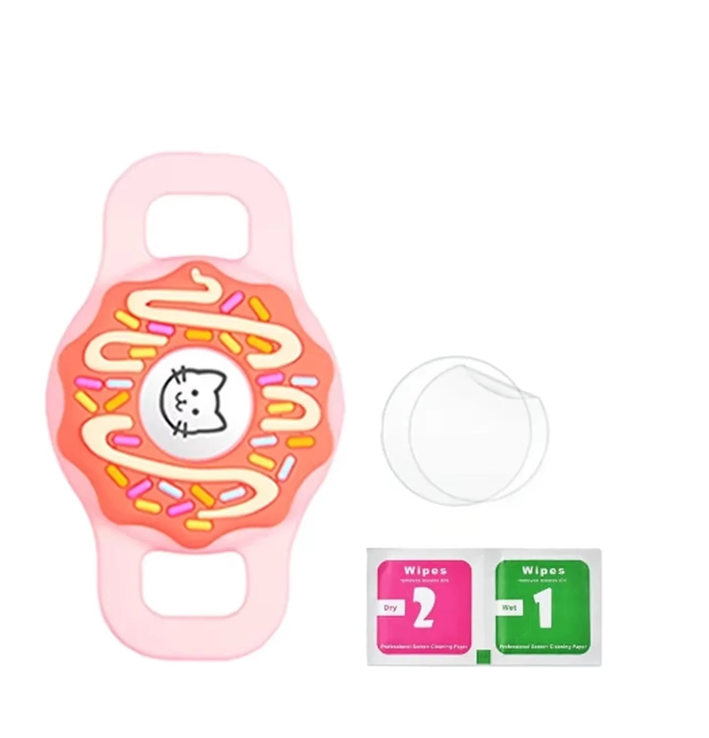 1/2 Inch Airtag Cat Collar Holder, Air Tag Dog Collar Holder Foe Tag, Anti-Lost Pet Collar Case Fit on Puppy 3/8" 1/2'' 5/8"