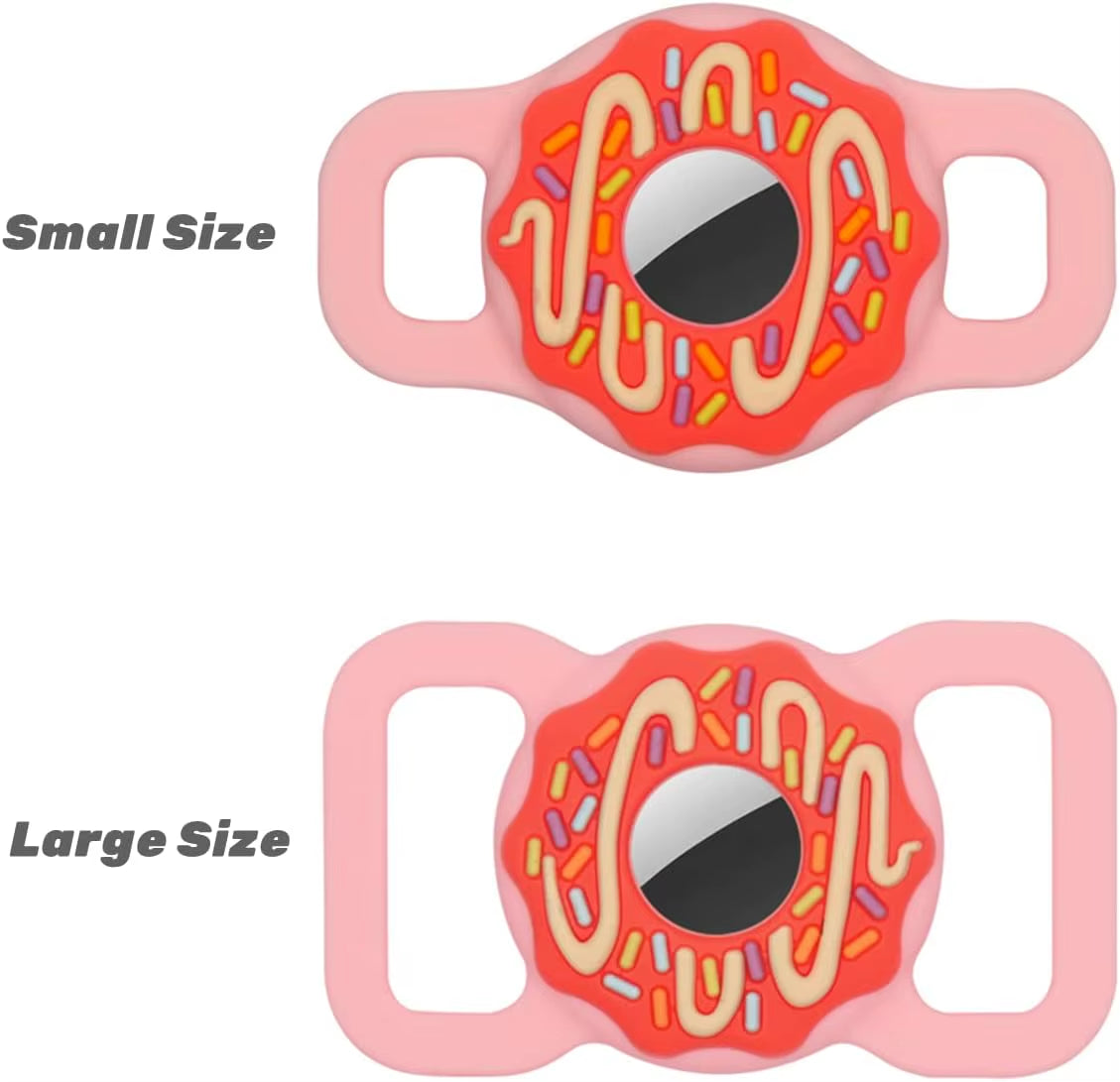 1/2 Inch Airtag Cat Collar Holder, Air Tag Dog Collar Holder Foe Tag, Anti-Lost Pet Collar Case Fit on Puppy 3/8" 1/2'' 5/8"