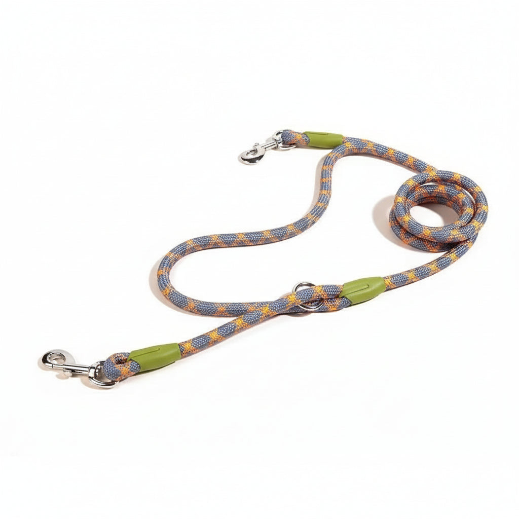 Reflective Nylon Leashes Pet Dogs Chain Traction Rope Leads for Running Dog Walking Free Hands Rope Chain for Small Large Dogs