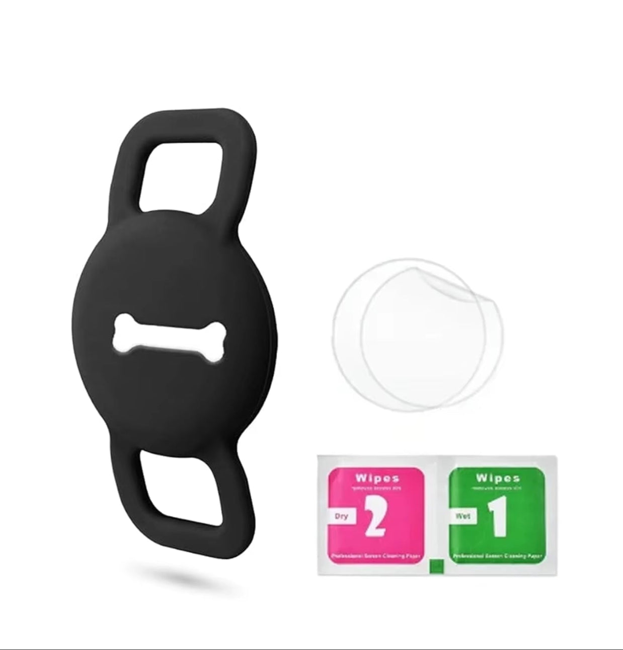 1/2 Inch Airtag Cat Collar Holder, Air Tag Dog Collar Holder Foe Tag, Anti-Lost Pet Collar Case Fit on Puppy 3/8" 1/2'' 5/8"