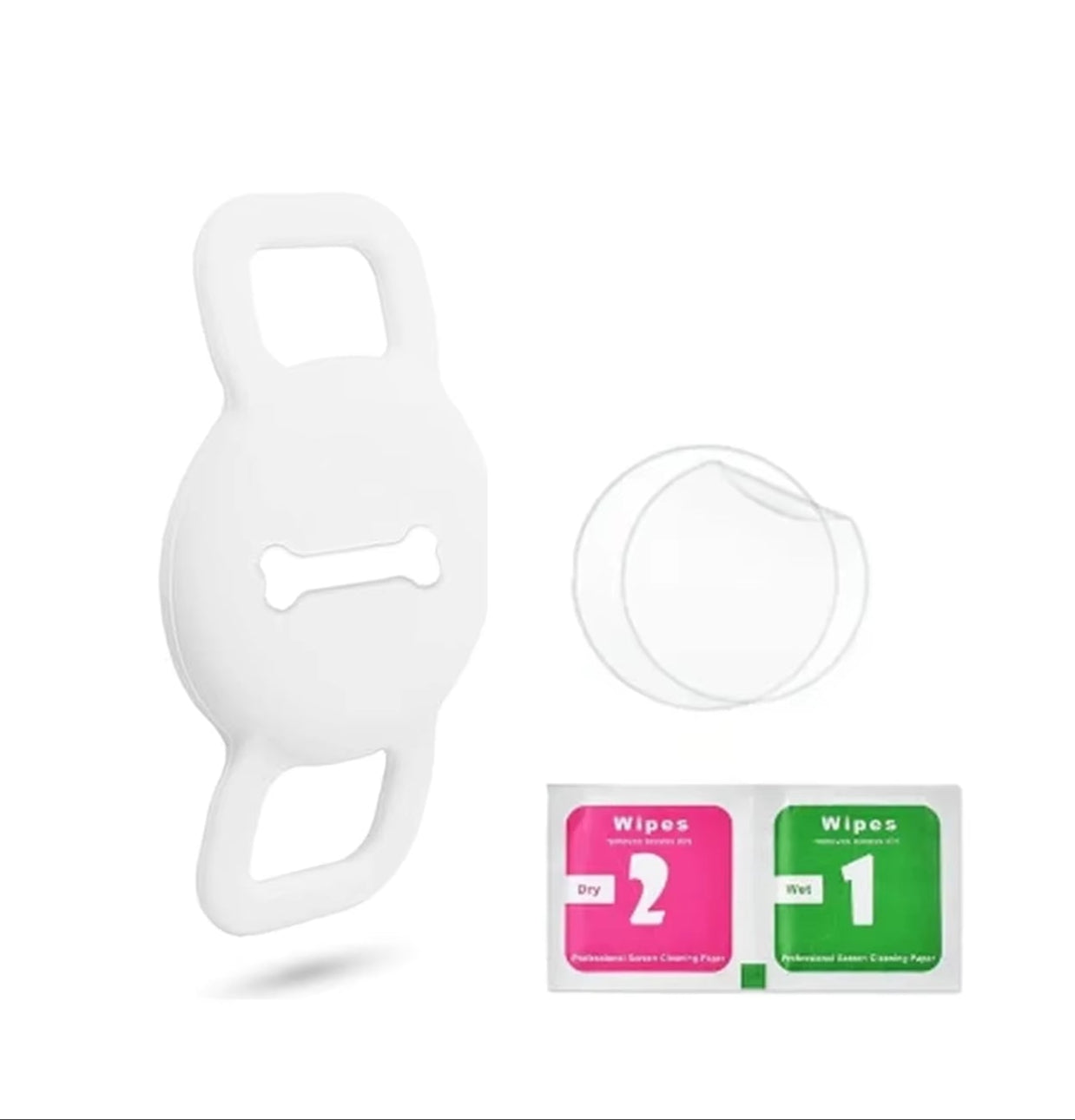 1/2 Inch Airtag Cat Collar Holder, Air Tag Dog Collar Holder Foe Tag, Anti-Lost Pet Collar Case Fit on Puppy 3/8" 1/2'' 5/8"