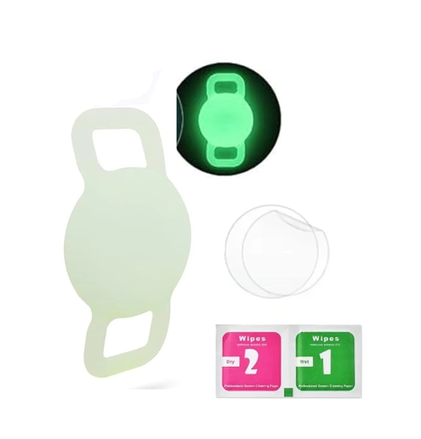 1/2 Inch Airtag Cat Collar Holder, Air Tag Dog Collar Holder Foe Tag, Anti-Lost Pet Collar Case Fit on Puppy 3/8" 1/2'' 5/8"