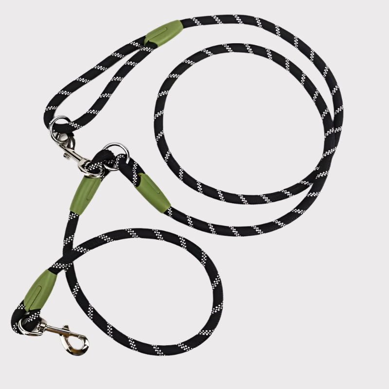 Reflective Nylon Leashes Pet Dogs Chain Traction Rope Leads for Running Dog Walking Free Hands Rope Chain for Small Large Dogs