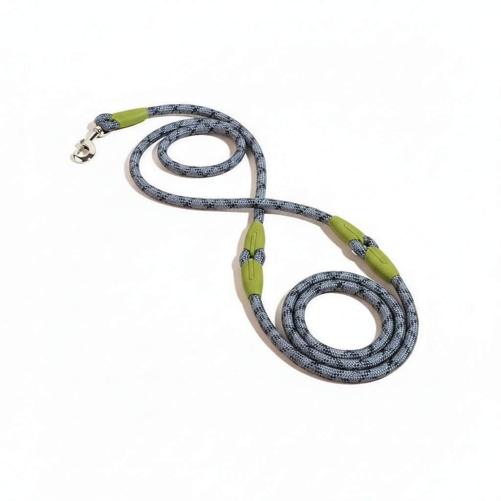 Reflective Nylon Leashes Pet Dogs Chain Traction Rope Leads for Running Dog Walking Free Hands Rope Chain for Small Large Dogs